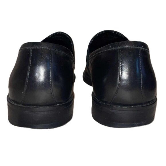 Hugo Boss Men's Black Leather Bit Loafers Dress Shoes Size 8.5 Slip-On - Picture 5 of 6